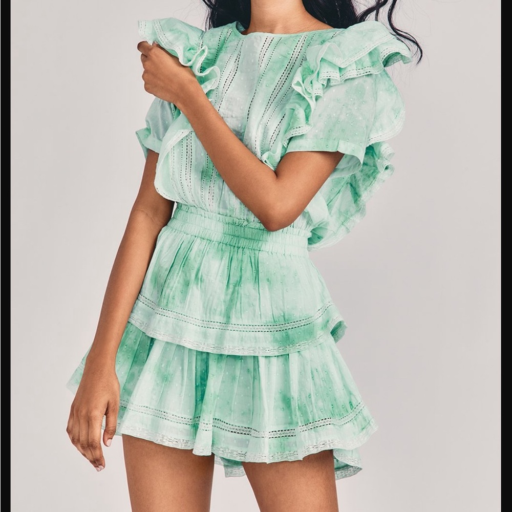 LOVESHACKFANCY NATASHA DRESS JADE